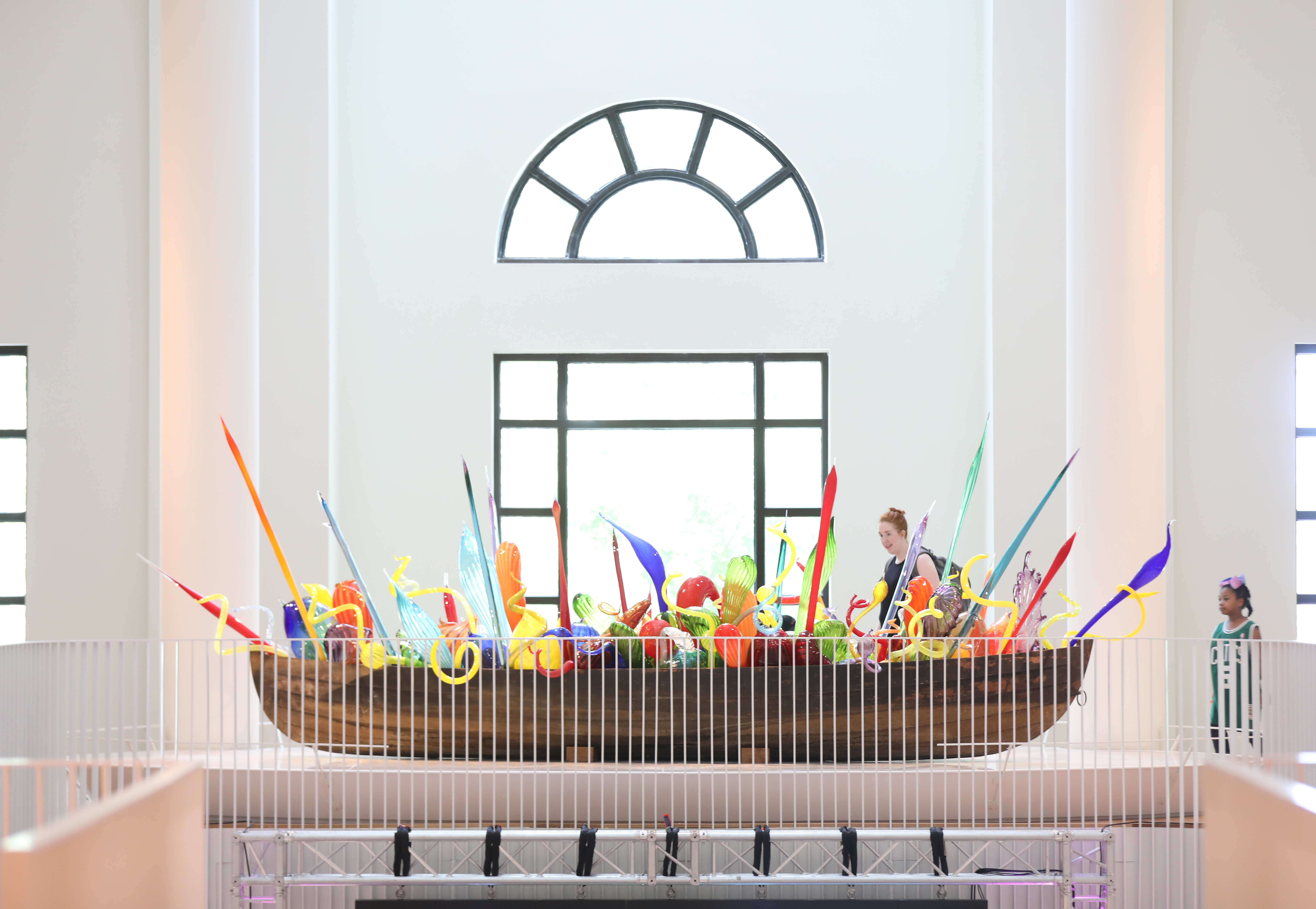 The Columbus Museum in Columbus, Georgia, is known for its impressive collection of American art including this glass boat installation by Dave Chihuly.