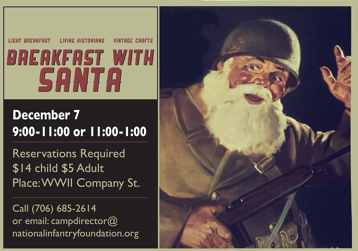 Breakfast with Santa at WWII Company Street