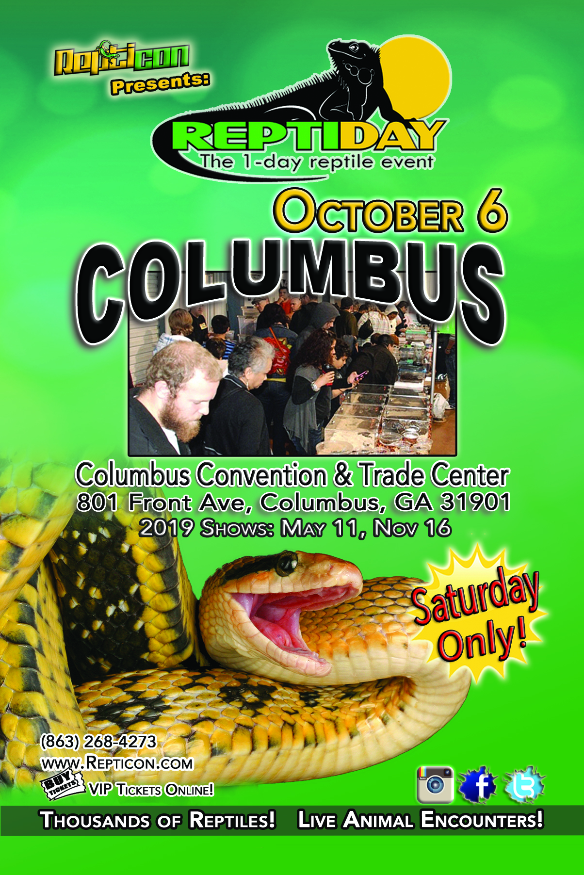 ReptiDay Columbus Reptile & Exotic Animal Show Visit Columbus, GA