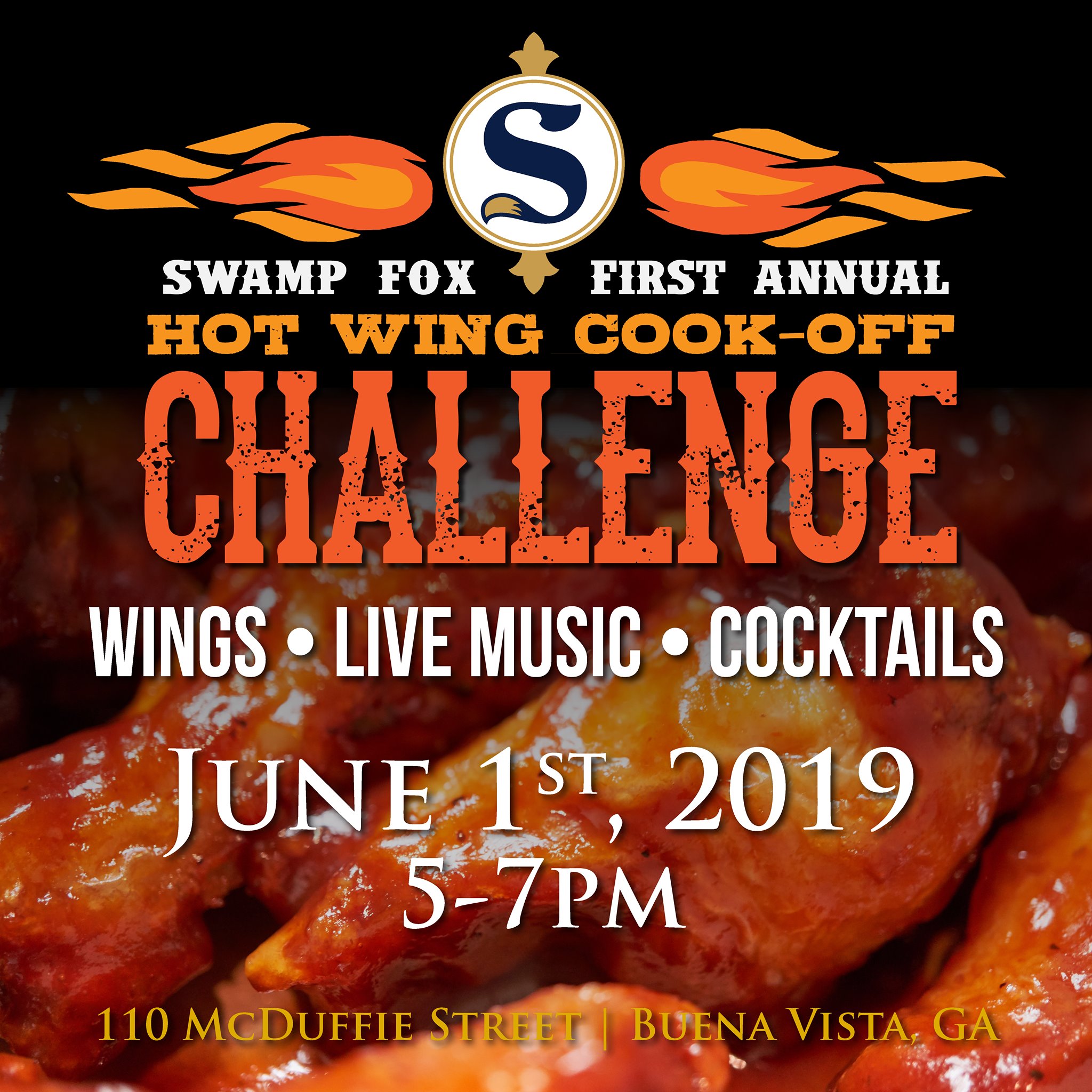 Swamp Fox Distilling’s Hot Wing Cook-Off