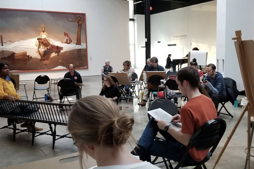 Sketching Under the Skylight