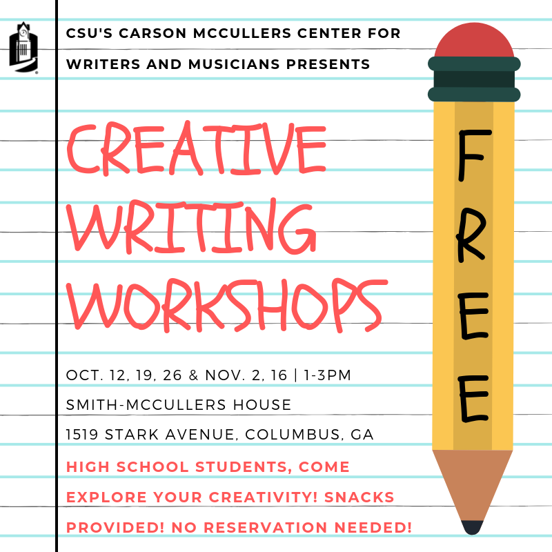 FREE Creative Writing Workshops for High School Students